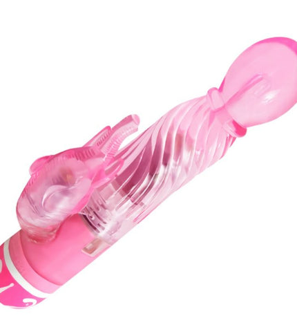 BAILE - VIBRATEUR MULTIVITESSES AVEC STIMULATEUR ROSE - Concombre Boutique