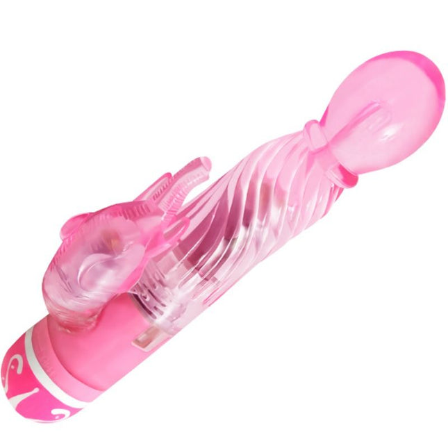 BAILE - VIBRATEUR MULTIVITESSES AVEC STIMULATEUR ROSE - Concombre Boutique