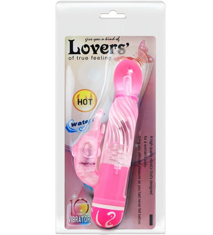 BAILE - VIBRATEUR MULTIVITESSES AVEC STIMULATEUR ROSE - Concombre Boutique