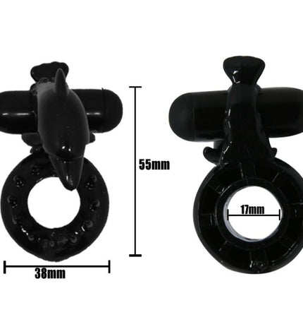 BAILE - ANNEAU DOUX AVEC STIMULATEUR CLITORIS DOLPHIN by BAILE FOR HIM
