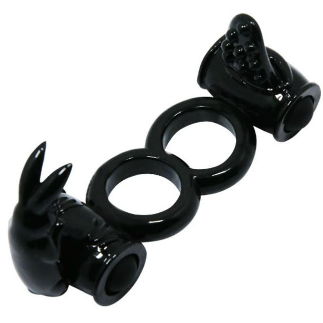 BAILE - SWEET RING DOUBLE ANNEAU AVEC DOUBLE LAPIN by BAILE FOR HIM