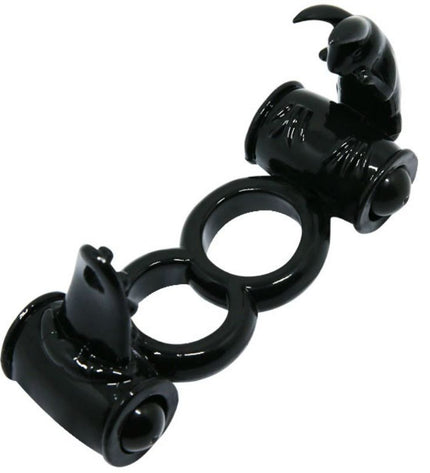 BAILE - SWEET RING DOUBLE ANNEAU AVEC DOUBLE LAPIN by BAILE FOR HIM