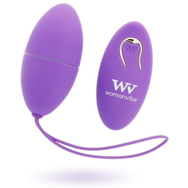 WOMANVIBE - ALSAN EGG TELECOMMANDE SILICONE VIOLET - Concombre Boutique