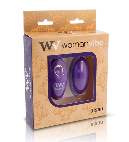 WOMANVIBE - ALSAN EGG TELECOMMANDE SILICONE VIOLET - Concombre Boutique