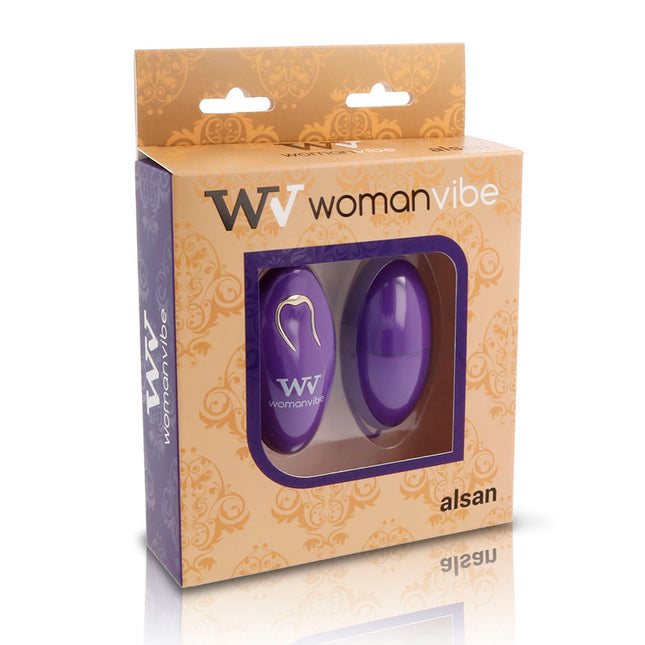 WOMANVIBE - ALSAN EGG TELECOMMANDE SILICONE VIOLET - Concombre Boutique