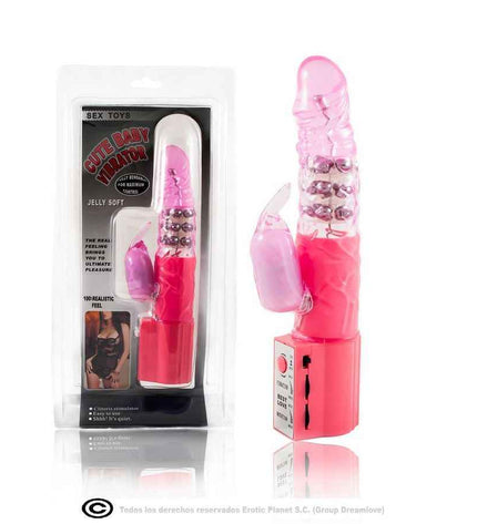 BAILE - ROTATEUR DE LAPIN ROSE AVEC SUPERSTIMULATEUR