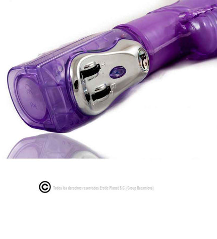 BAILE - ROTATEUR HAUT ET BAS LAPIN LILAS AVEC SUPERSTIMULATEUR