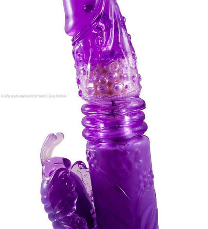 BAILE - ROTATEUR HAUT ET BAS LAPIN LILAS AVEC SUPERSTIMULATEUR
