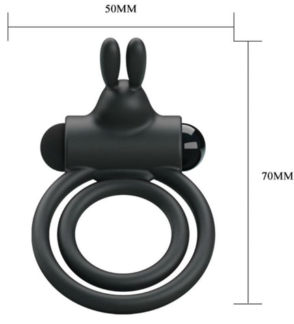 PRETTY LOVE - ANNEAU VIBRATEUR EN SILICONE OSMOND by PRETTY LOVE