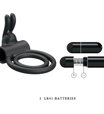 PRETTY LOVE - ANNEAU VIBRATEUR EN SILICONE OSMOND by PRETTY LOVE