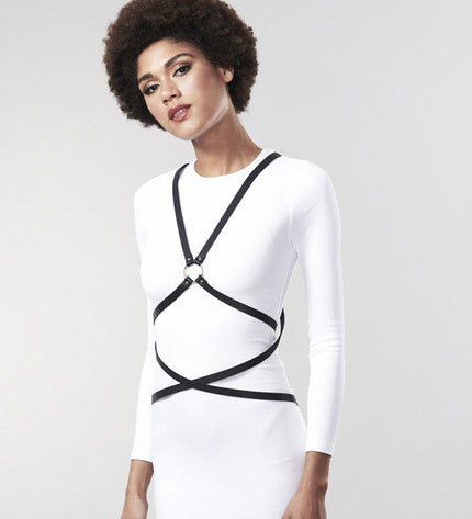 BIJOUX INDISCRETS MAZE - HARNAIS MULTI-VOIES NOIR - Concombre Boutique