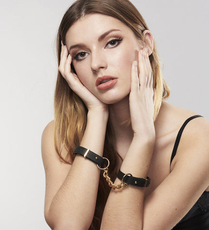 BIJOUX - INDISCRETS MAZE MENOTTES BRACELETS NOIR - Concombre Boutique
