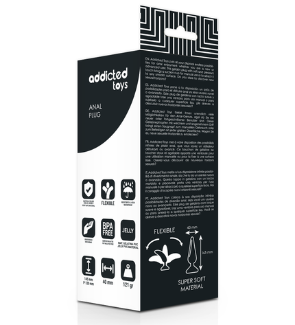 ADDICTED TOYS - PLUG ANAL 14.5 CM NOIR by ADDICTED TOYS