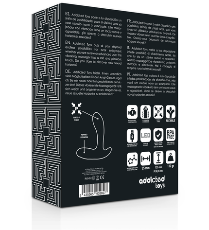 ADDICTED TOYS - MASSEUR ANAL VIBRATION NOIRE by ADDICTED TOYS