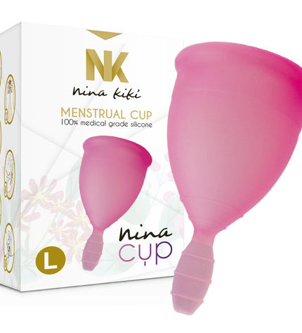 NINA KIKÍ - COUPE MENSTRUELLE ROSE - TAILLE L - Concombre Boutique