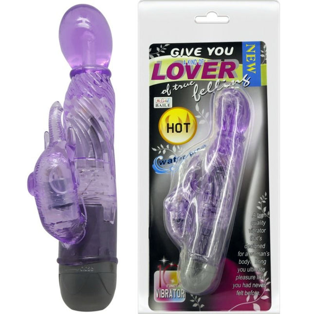 BAILE - VOUS OFFRIR UNE SORTE DE VIBRATEUR AMANT AVEC LAPIN LILAC 10 MODES - Concombre Boutique