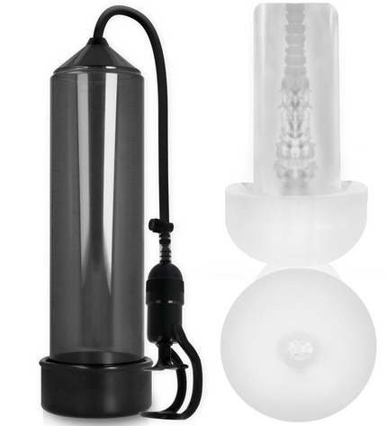 ACCRO À LA POMPE - RX5 NOIR AVEC MASTURBATEUR by PUMP ADDICTED