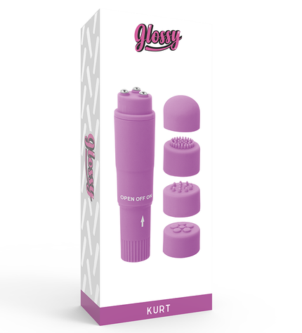 GLOSSY - MASSEUR DE POCHE KURT VIOLET by GLOSSY