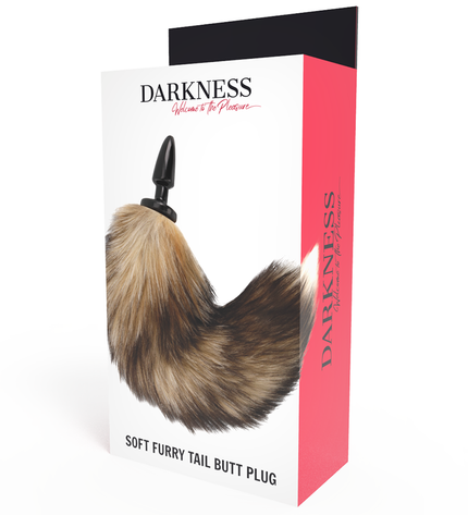 DARKNESS - QUEUE NATURELLE AVEC PLUG ANAL EN SILICONE 10 CM by DARKNESS ANAL