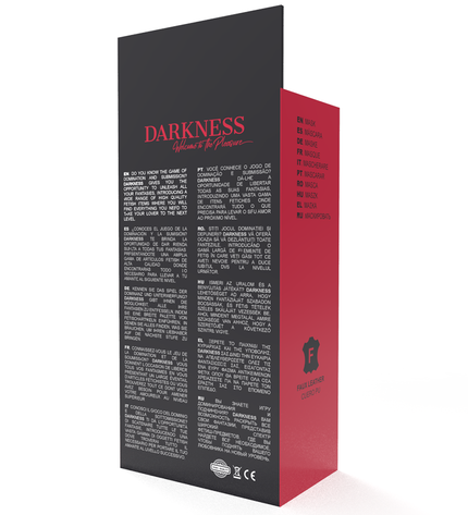 DARKNESS - MASQUE ROUGE DE HAUTE QUALITÉ by DARKNESS BONDAGE