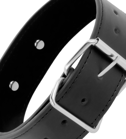 DARKNESS - COLLIER DE POSTURE AVEC CHAÎNE EN CUIR by DARKNESS BONDAGE