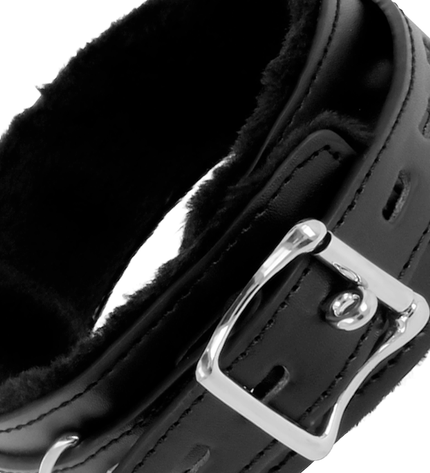 DARKNESS - COLLIER DE POSTURE CONFORTABLE AVEC CHAÎNE EN CUIR by DARKNESS BONDAGE