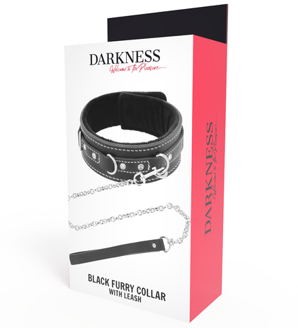DARKNESS - COLLIER EN CUIR DE HAUTE QUALITÉ AVEC LAISSE by DARKNESS BONDAGE