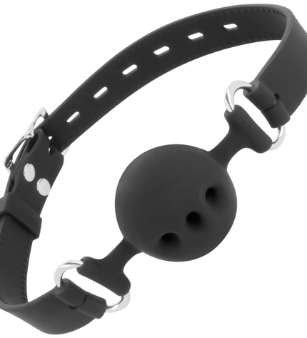 DARKNESS - BTON EN SILICONE RESPIRANT NOIR by DARKNESS BONDAGE