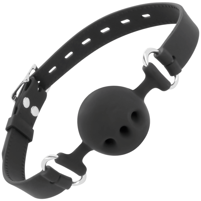 DARKNESS - BTON EN SILICONE RESPIRANT NOIR by DARKNESS BONDAGE