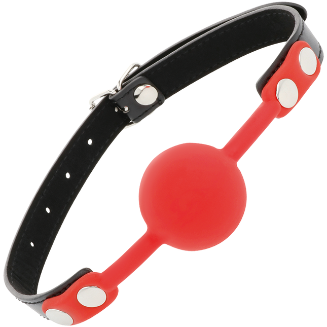 DARKNESS - BÂILLON EN SILICONE ROUGE by DARKNESS BONDAGE