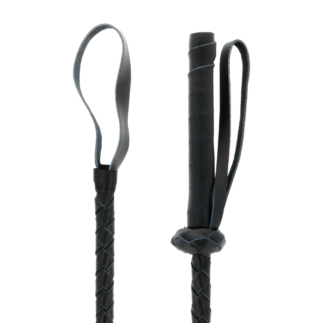 DARKNESS - FOUET BDSM FÉTICHISTE EN CUIR 60CM by DARKNESS SENSATIONS