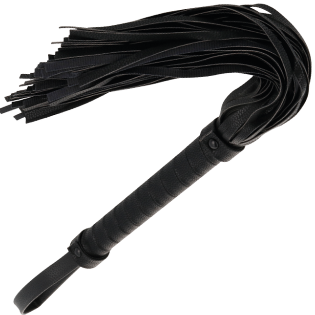 DARKNESS - FOUET DE BONDAGE NOIR 42CM CUIR by DARKNESS SENSATIONS