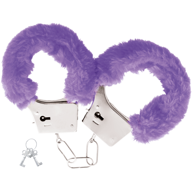 DARKNESS - MENOTTES EN MÉTAL DOUBLÉES LILAS by DARKNESS BONDAGE