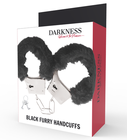 DARKNESS - MENOTTES EN MÉTAL DOUBLÉES NOIRES by DARKNESS BONDAGE