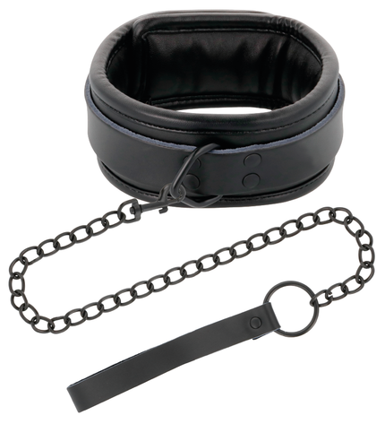 DARKNESS - MENOTTES ET COLLIER EN CUIR NOIR by DARKNESS
