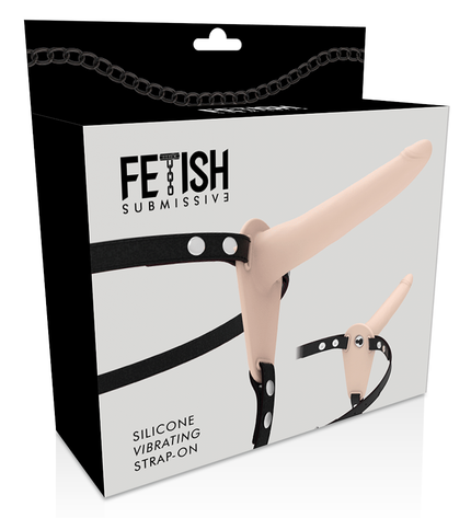 FETISH SUBMISSIVE HARNESS - VIBRATEUR SILICONE FLESH 15 CM by FETISH SUBMISSIVE HARNESS