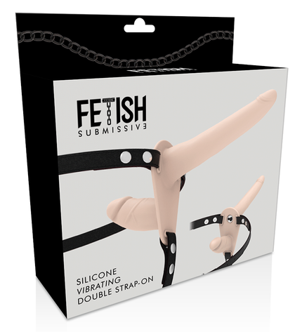 FETISH SUBMISSIVE HARNESS - VIBRATEUR FLESH UP DOUBLE PÉNÉTRATION by FETISH SUBMISSIVE HARNESS