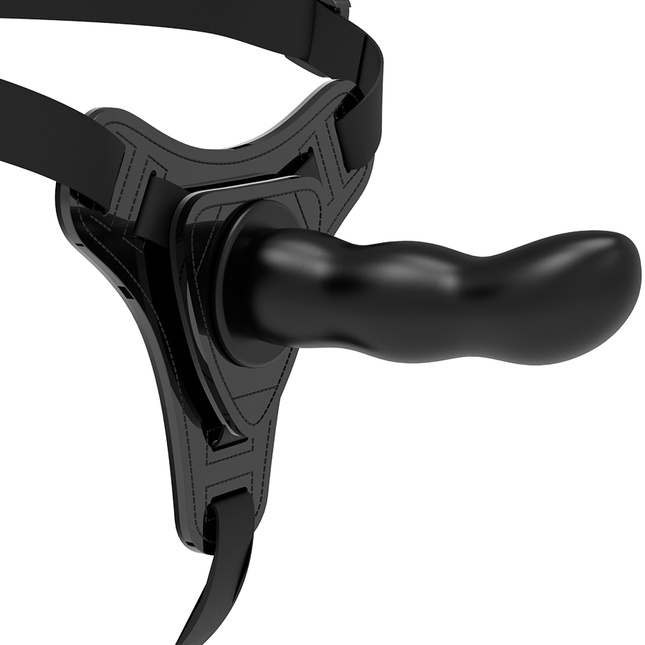 FETISH SUBMISSIVE HARNESS - SILICONE NOIR POINT G 16 CM by FETISH SUBMISSIVE HARNESS