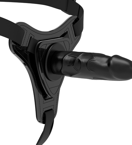 FETISH SUBMISSIVE HARNESS - SILICONE NOIR RÉALISTE 15 CM by FETISH SUBMISSIVE HARNESS
