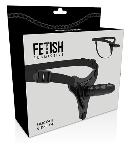 FETISH SUBMISSIVE HARNESS - SILICONE NOIR RÉALISTE 15 CM by FETISH SUBMISSIVE HARNESS