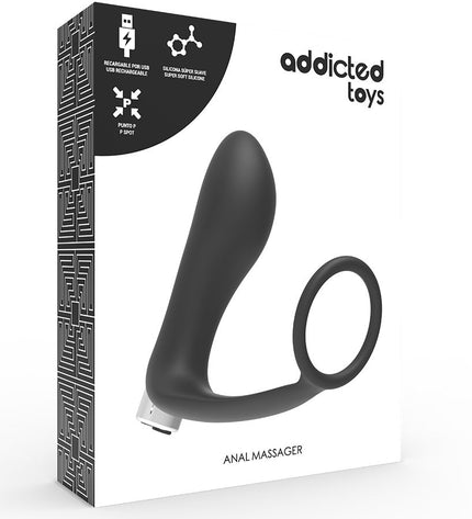 ADDICTED TOYS - VIBRATEUR PROSTATIQUE RECHARGEABLE MODÈLE 1 - NOIR by ADDICTED TOYS