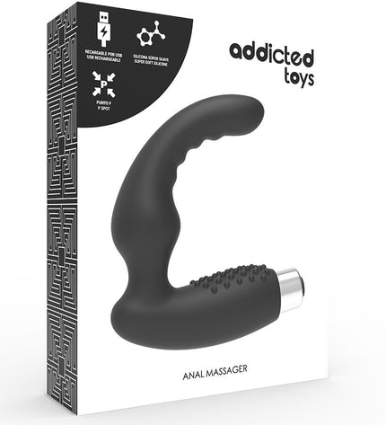 ADDICTED TOYS - VIBRATEUR PROSTATIQUE RECHARGEABLE MODÈLE 2 - NOIR by ADDICTED TOYS