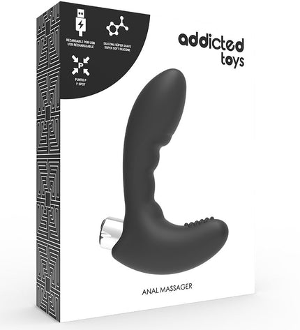 ADDICTED TOYS - VIBRATEUR PROSTATIQUE RECHARGEABLE MODÈLE 4 - NOIR by ADDICTED TOYS