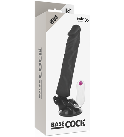 BASECOCK - VIBRATEUR RÉALISTE TÉLÉCOMMANDE NATUREL 21 CM -O- 4 CM by BASECOCK