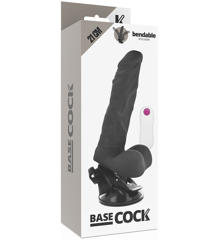 BASECOCK - VIBRATEUR ARTICULABLE TÉLÉCOMMANDE NATUREL 21 CM -O- 5 CM by BASECOCK