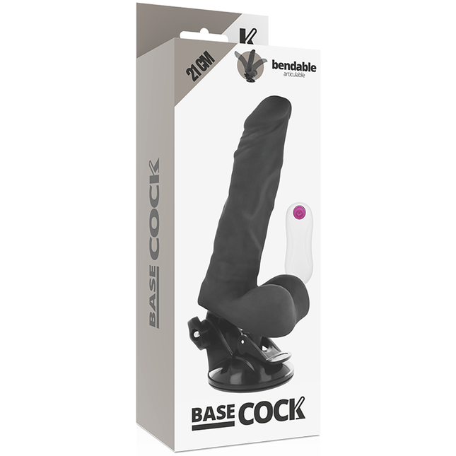 BASECOCK - VIBRATEUR ARTICULABLE TÉLÉCOMMANDE NATUREL 21 CM -O- 5 CM by BASECOCK