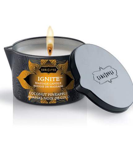 KAMASUTRA - BOUGIE DE MASSAGE COCO ET ANANAS 170GR - Concombre Boutique
