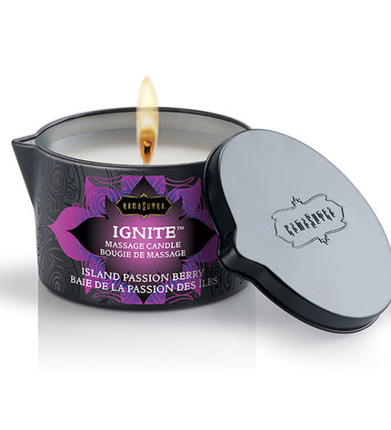 KAMASUTRA - BOUGIE DE MASSAGE ÎLE DE LA PASSION 170GR - Concombre Boutique