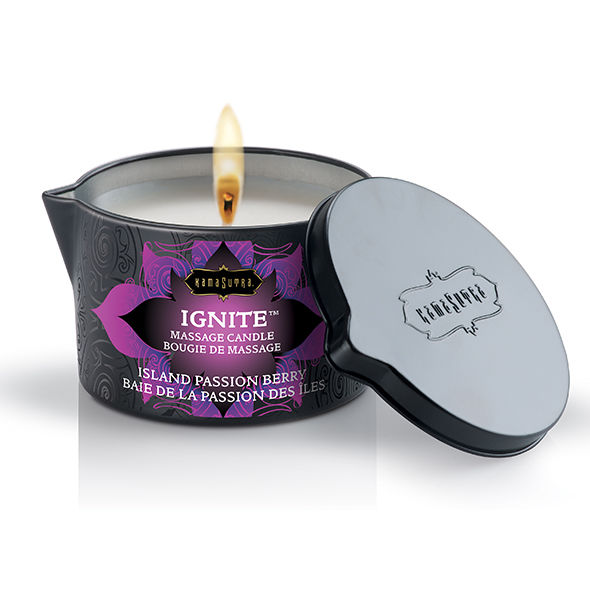 KAMASUTRA - BOUGIE DE MASSAGE ÎLE DE LA PASSION 170GR - Concombre Boutique