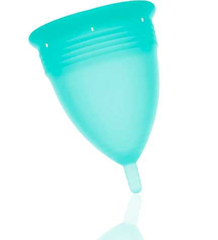 STERCUP - COUPE MENSTRUELLE EN SILICONE FDA AIGUE-MARINE - TAILLE L by STERCUP